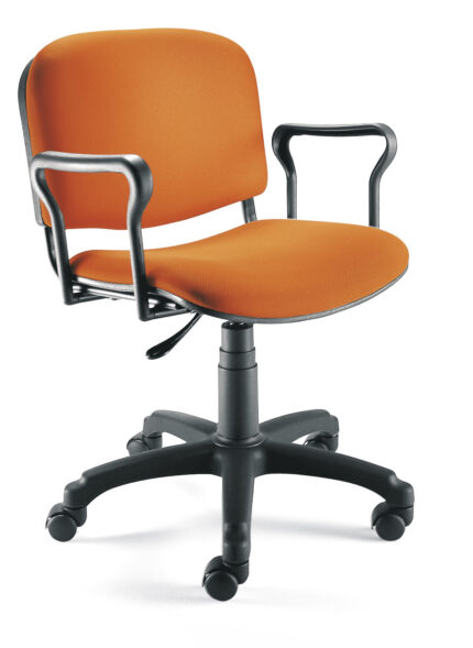 Fauteuil ISO-DBV tournant roulant avec accoudoirs