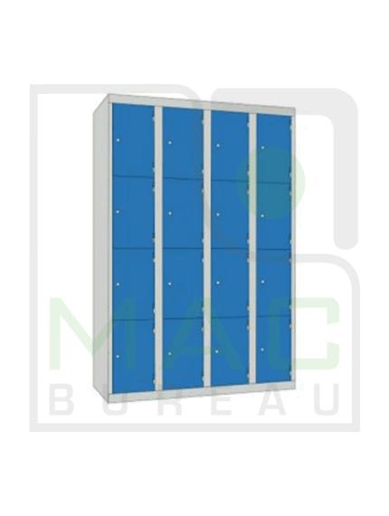 Vestiaire métallique à 16 cases